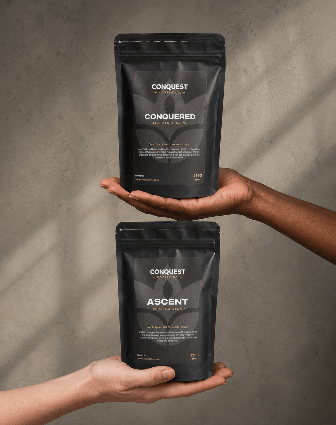 Signature Duo specialty coffee by Conquest Coffee